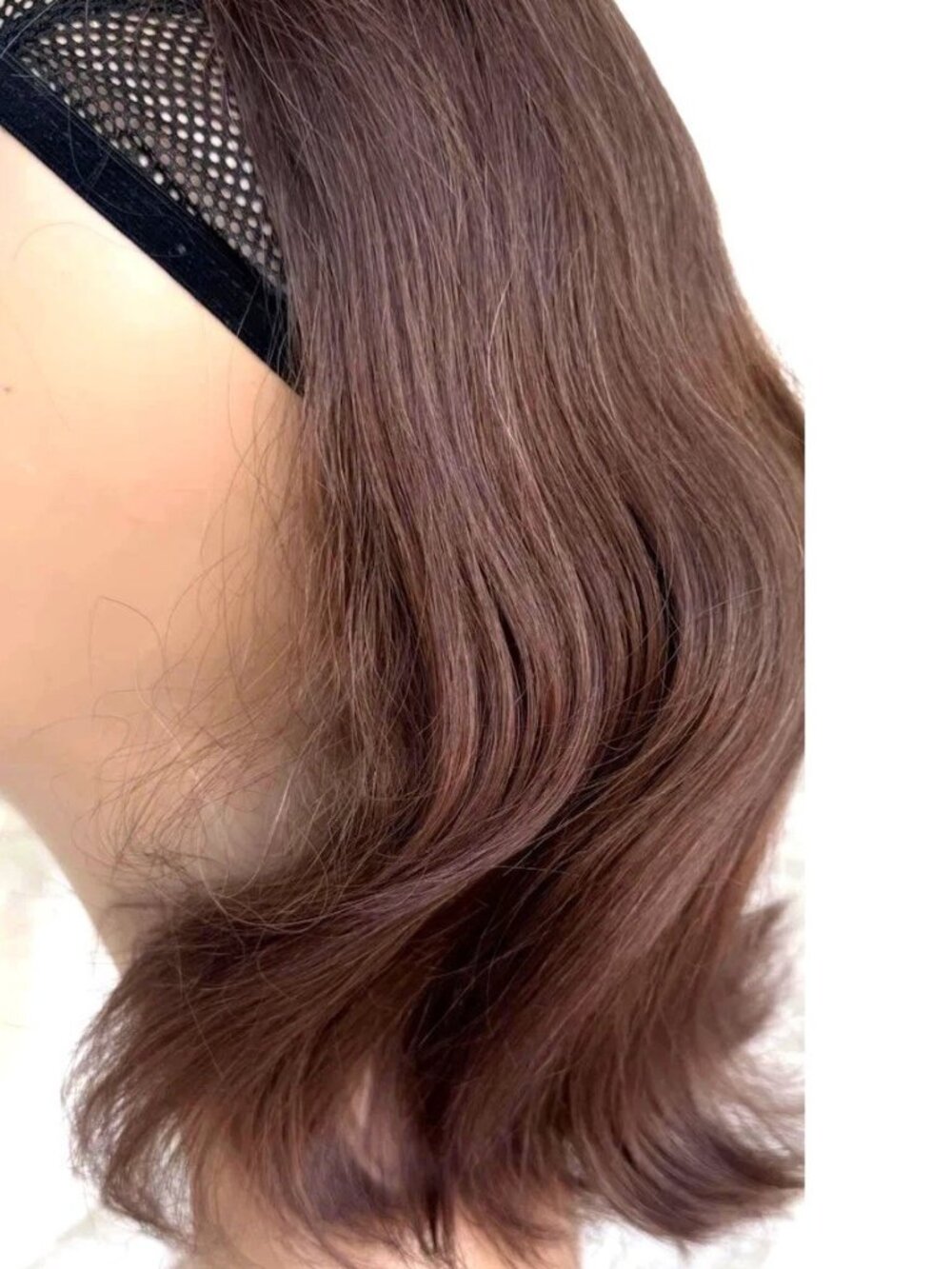 Vintage 100% Human Hair Fall from the 1970's -#7 Brown  NEW with tags